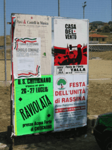 Det skjed alltid noe i landsbyene, denne helga er det fest til ære for raviolaen i Chitignano, mens det er Festa dell'Unità i et par av nabobyene. Det skjed alltid noe i landsbyene, denne helga er det fest til ære for raviolaen i Chitignano, mens det er Festa dell'Unità i et par av nabobyene.