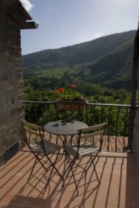 Balkong utenfor soverommet, Lille Tornaia Balkong utenfor soverommet, Lille Tornaia