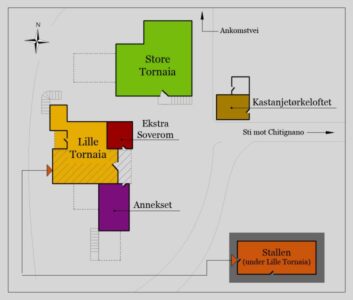 Mappa delle unità a noleggio sul norvegese. Fare clic su Avanti per la versione inglese. Kart over utleieenhetene på norsk. Klikk neste for engelsk versjon.