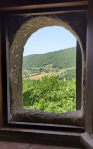 Leiligheten, utsikt fra bad Leiligheten, utsikt fra bad